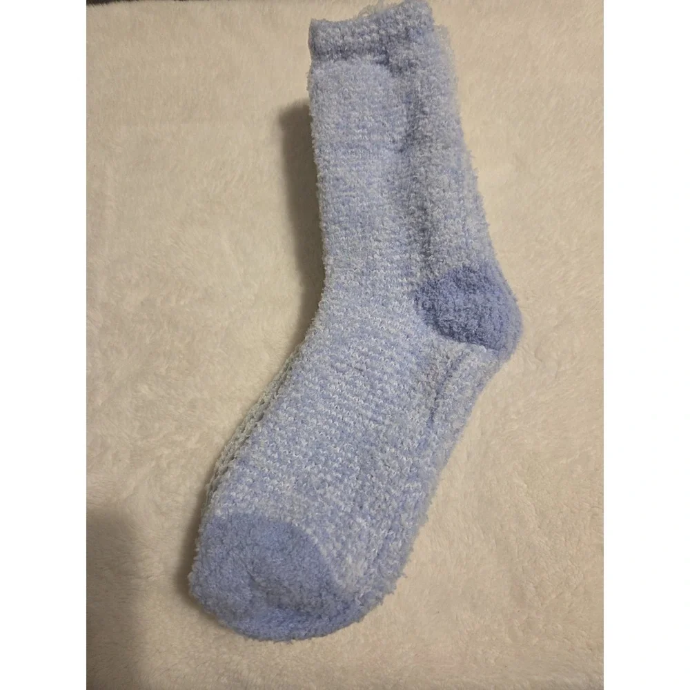 Jessica Simpson 3-Pack  Cozy Socks‎ Size 4-10 Blue White Crew-Length New